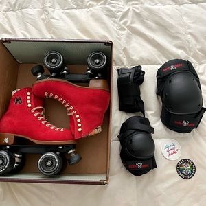 Moxi Lolly Roller Skates + Protective Gear